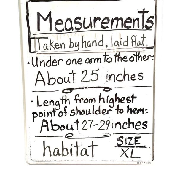 Habitat XL pink linen cotton blend shell button front collared tunic blouse shir - Picture 11 of 11